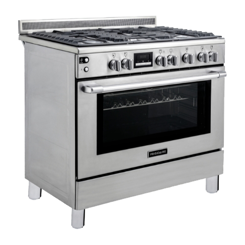 90cm 5-burner gas cooking range with 2 cooking levels & 127L self ...