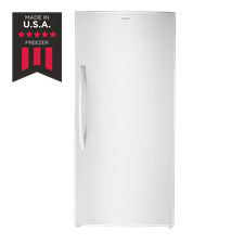 566L single door upright freezer - Stainless steel - C energy rating