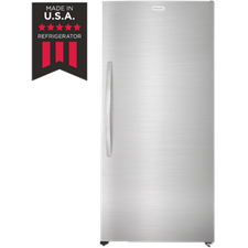 566L single door upright freezer - Stainless steel