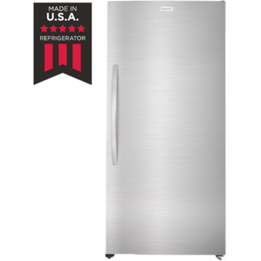547L single door upright freezer - Stainless steel