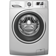 غسالة ملابس بباب تحميل أمامي بسعة 8 كجم وسرعة 1200 دورة في الدقيقة و12 برنامجًا - فضي